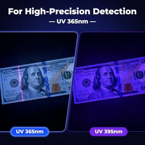 DARKBEAM UV Flashlight Filtered 365nm LED Black Light Woods Lamp Blacklight | Pet Urine & Stain Detector thumbnail 4