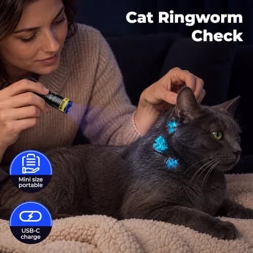 DARKBEAM UV Flashlight Filtered 365nm LED Black Light Woods Lamp Blacklight | Pet Urine & Stain Detector thumbnail 3