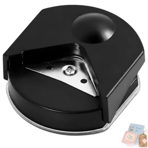 Kryoflare 4mm Corner Rounder Punch, Steel Paper Cutter with Adjustable Guide | Precise Rounding Tool for Crafts thumbnail 1