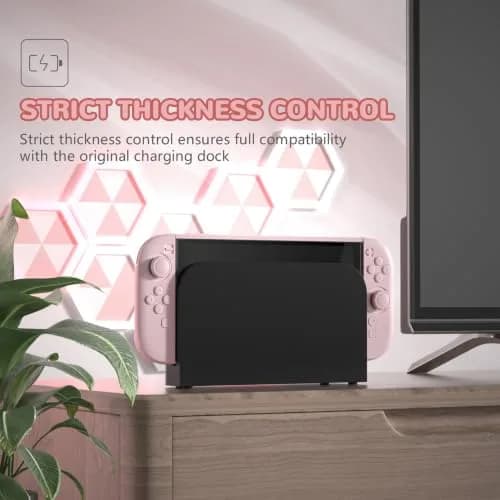 playvital Pink Portable Electronic Device Cover for Nintendo Switch 2 | Full-Body Dockable Shell (65g) thumbnail 4