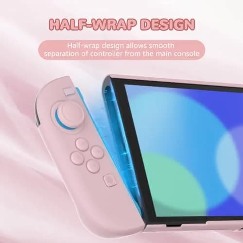 playvital Pink Portable Electronic Device Cover for Nintendo Switch 2 | Full-Body Dockable Shell (65g) thumbnail 3