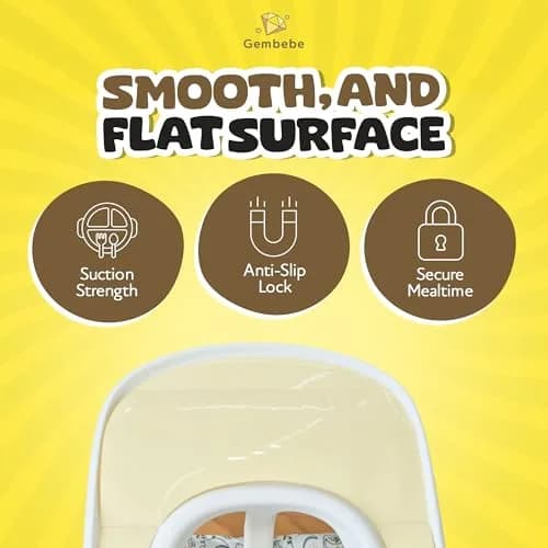 Gembebe Suction Solver Sticker Compatible with Stokke Tripp Trapp Tray 2 Pieces | Improves Suction & Keeps Bowls Secure thumbnail 3