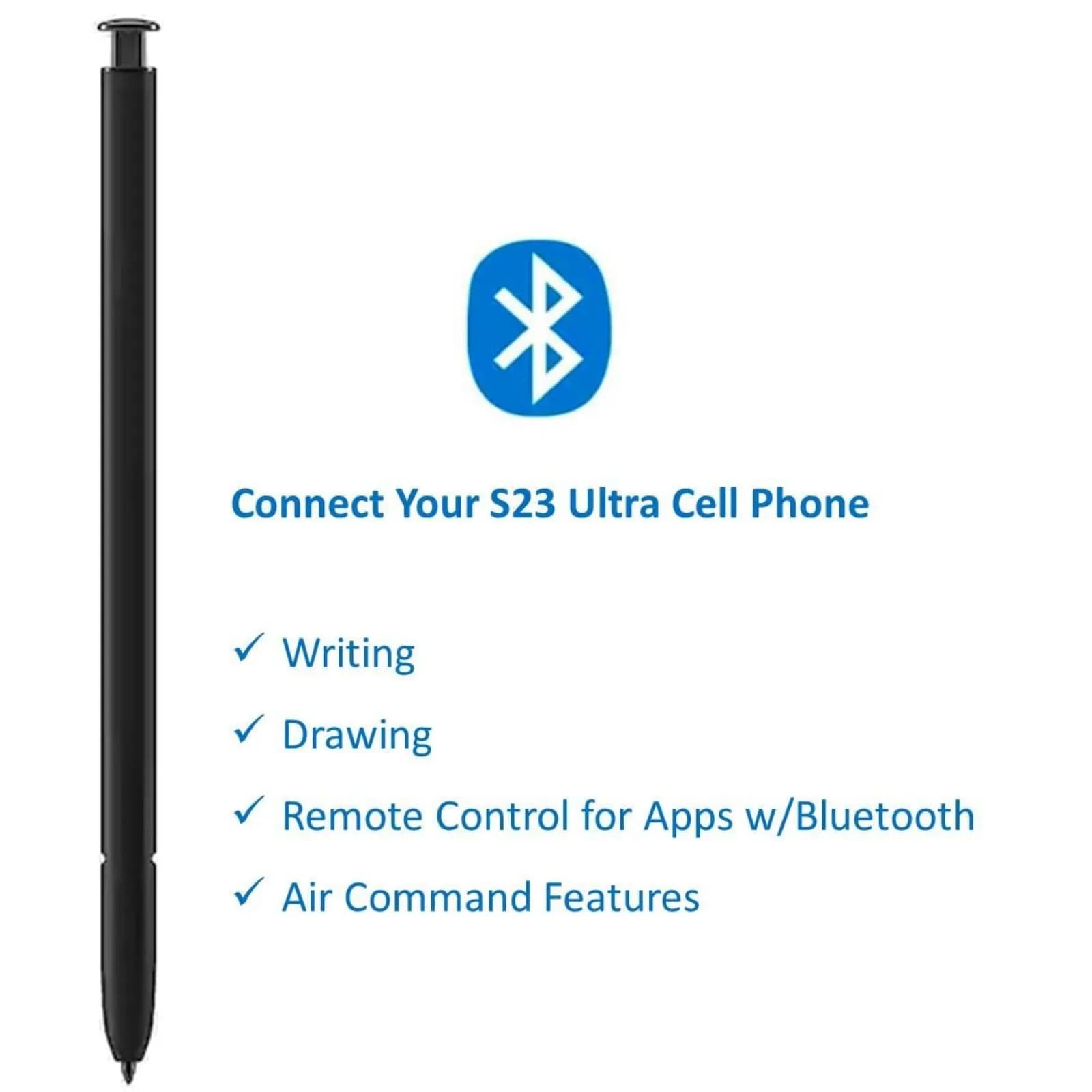 TYHJ S Pen S23 Ultra Replacement Stylus Pen for Samsung Galaxy S23 Ultra 5G (Gray) | 4096 Pressure Levels + 3 Nibs - view 3