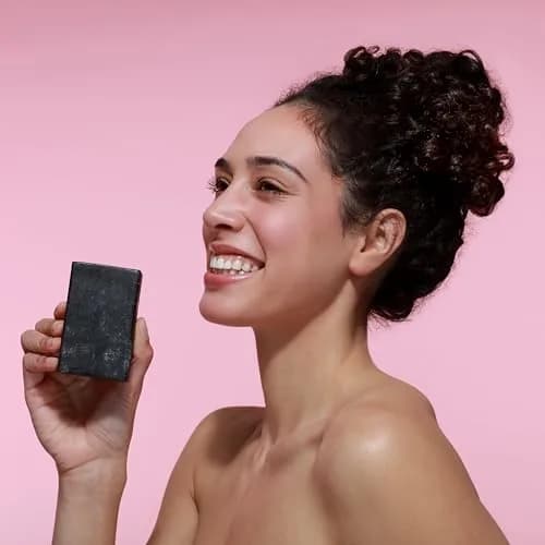 Dr. Natural Black Bar Soap 5 oz | Organic Shea Butter for Acne & Blemishes | Gentle & Moisturizing thumbnail 5