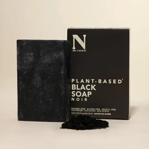 Dr. Natural Black Bar Soap 5 oz | Organic Shea Butter for Acne & Blemishes | Gentle & Moisturizing thumbnail 8