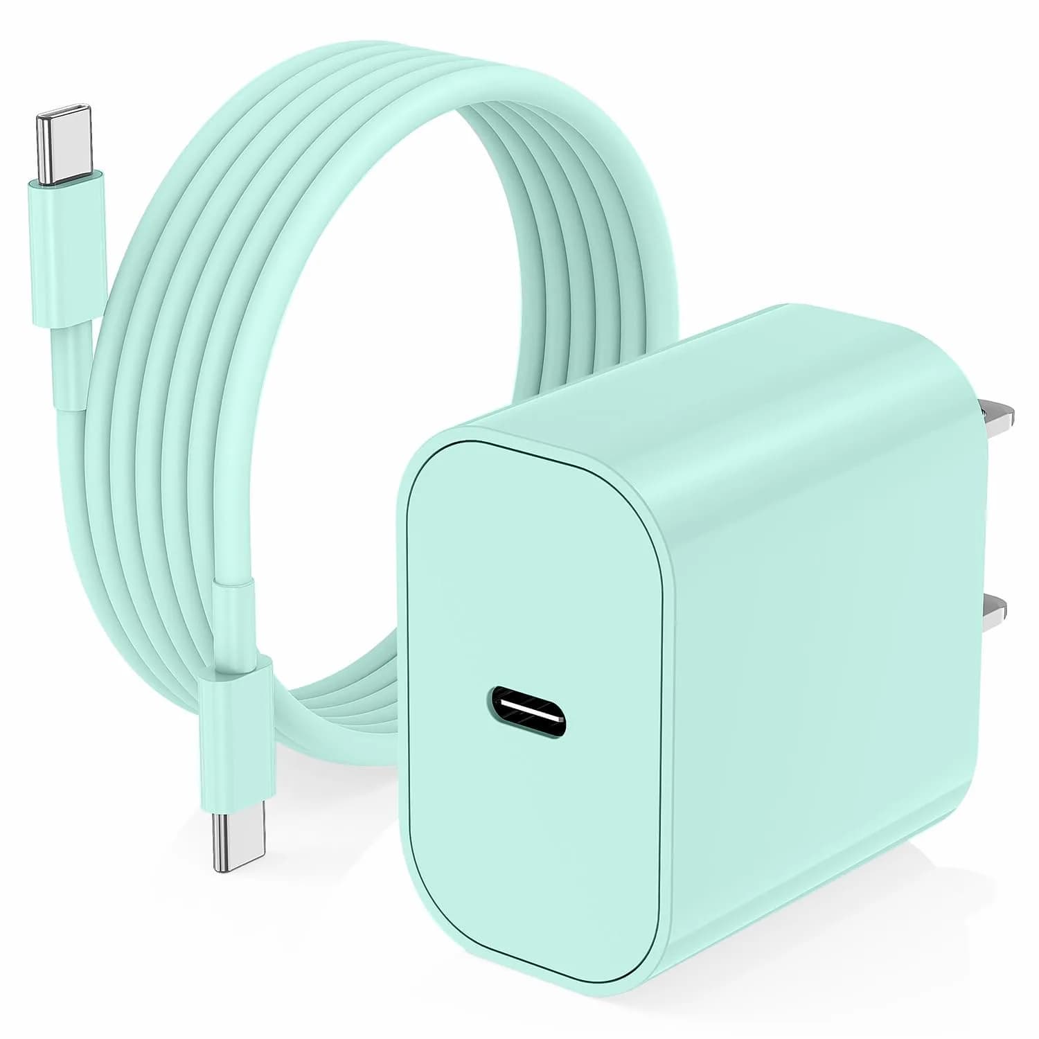 Cerdeti 20W USB-C Fast Charger Block & 10ft Cable Set | 220V Compatible, PD 3.0 - main product image