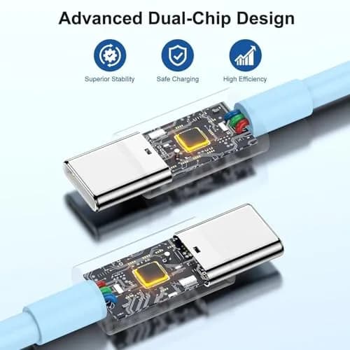 Cerdeti 20W USB-C PD Charger & 10ft Cable Set | Fast Charging for iPhone 17/16/15 Series, iPad, AirPods | 2.74m (10ft) Cable thumbnail 4