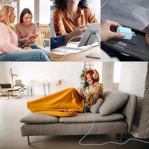 Cerdeti 20W USB-C PD Charger & 10ft Cable Set | Fast Charging for iPhone 17/16/15 Series, iPad, AirPods | 2.74m (10ft) Cable thumbnail 6