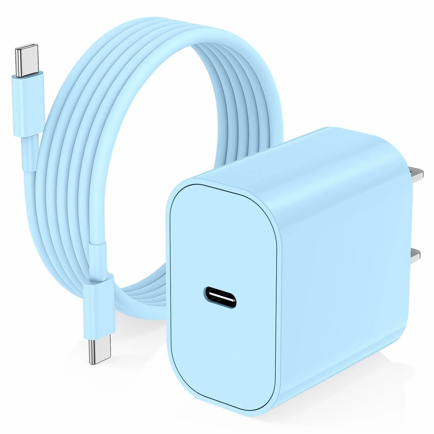 Cerdeti 20W USB-C PD Charger & 10ft Cable Set | Fast Charging for iPhone 17/16/15 Series, iPad, AirPods | 2.74m (10ft) Cable - main product image