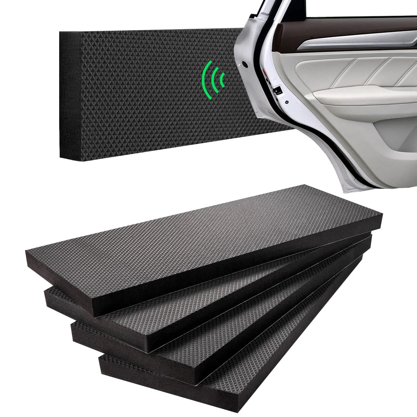 Spurtar 4-Piece Garage Wall Protector 15.7" x 5.9" x 0.8" | Anti-Collision Car Door Guard for Indian Garages - main product image