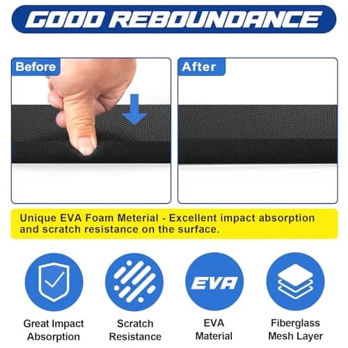 Spurtar Garage Wall Protector 4 Pack EVA Foam Bumper Guard 15.7" x 5.9" x 0.8" | Protects Car Doors & Garage Walls thumbnail 5