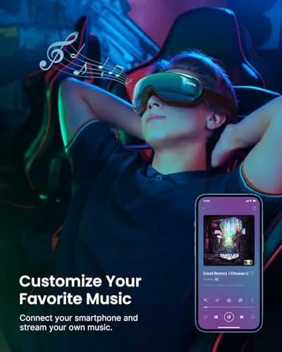 RENPHO Eyeris 1V Voice Control Eye Massager with Heat & Bluetooth Music | Gradient Green (1 Unit) thumbnail 5