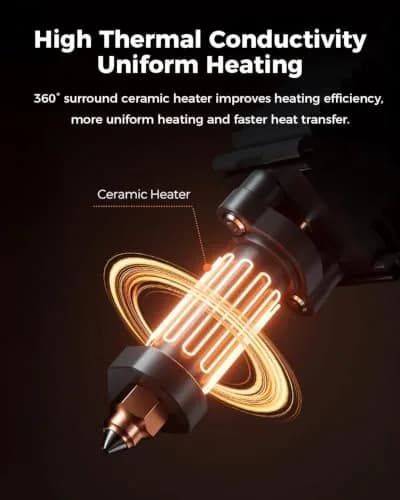 Creality Official Hi Ceramic Hotend Kit Supports 300°C High-Speed 3D Printing | All-Metal Design thumbnail 3
