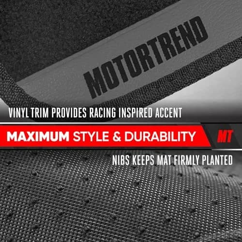Motor Trend SpeedSeries Car Floor Mats Set - Versatile Fit for Cars, Trucks, SUVs, Vans 25.75"L x 17.5"W | Racing Design thumbnail 7