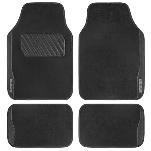 Motor Trend SpeedSeries Carpet Car Floor Mats Set - Versatile Fit for Cars, Trucks, SUVs, Vans 25.75in x 17.5in | All-Weather Durable Design thumbnail 1