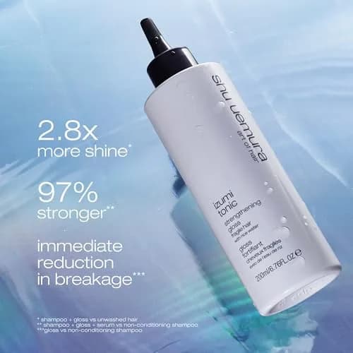 shu uemura art of hair Izumi Tonic Gloss – For Weak Hair, 200 ml | Strengthens & Adds Shine thumbnail 4