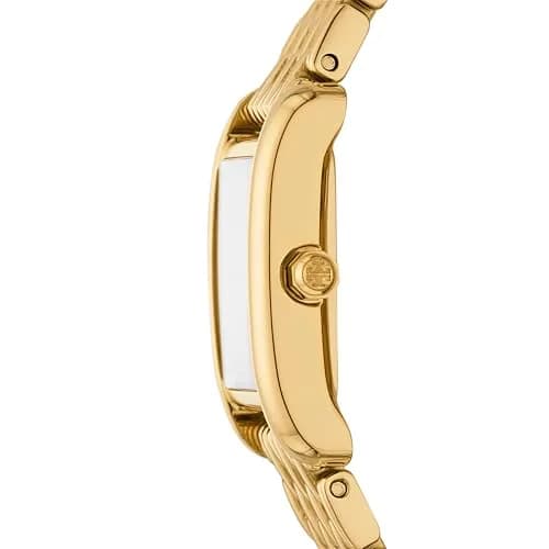 Tory Burch Women's Eleanor Small Gold-Tone Stainless Steel Bracelet Watch (Model: TBW1082) | Elegant, 19mm case, Mother-of-Pearl Dial thumbnail 3