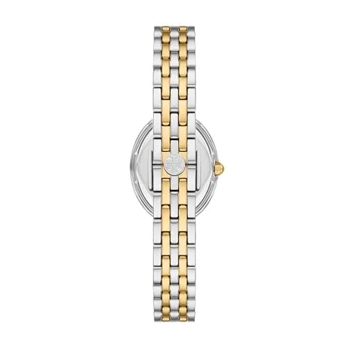 Tory Burch Women's Oval Two Tone Bracelet Watch 28mm | Mother-of-Pearl Dial & 30m Water Resistance thumbnail 2