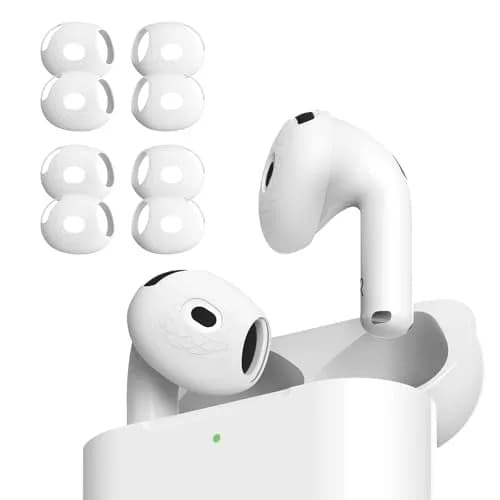 AZLA SednaEarfit for AirPods 4 Silicone Covers, Secure Fit, Ultra Slim+Slim | Anti-Slip, Dual Thickness, Compatible with Charging Case thumbnail 1