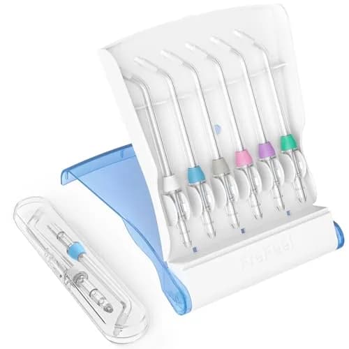 FreFeel Replacement Heads for Waterpik Water Flosser | Universal Orthodontic Tips (8 Pack) thumbnail 1