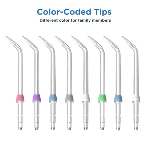 FreFeel Replacement Heads for Waterpik Water Flosser | Universal Orthodontic Tips (8 Pack) thumbnail 5
