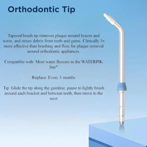 FreFeel Replacement Heads for Waterpik Water Flosser | Universal Orthodontic Tips (8 Pack) thumbnail 3