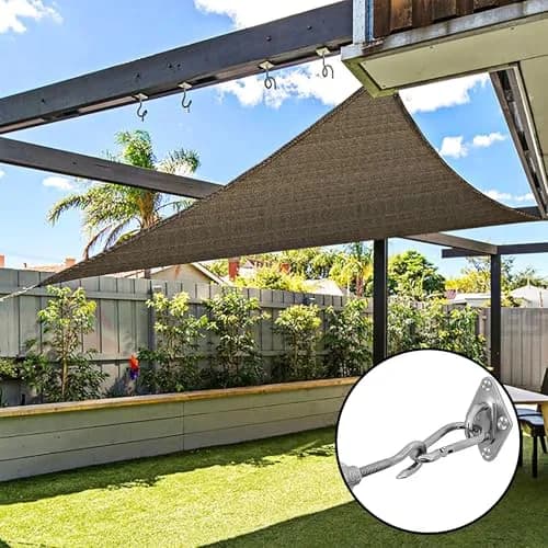 YOFIT 44 Pcs Shade Sail Hardware Kit 5 Inch | 304 Stainless Steel Turnbuckles & Brackets for Triangle/Rectangle Sails thumbnail 8