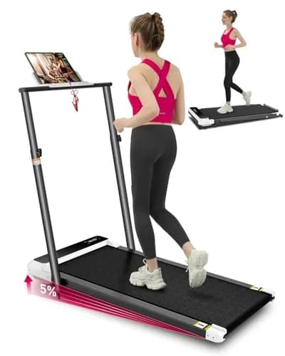 AGTFU Walking Pad with Handle Bar | 5% Manual Incline, Foldable, 300 LBS Capacity, Quiet Under Desk Treadmill thumbnail 1