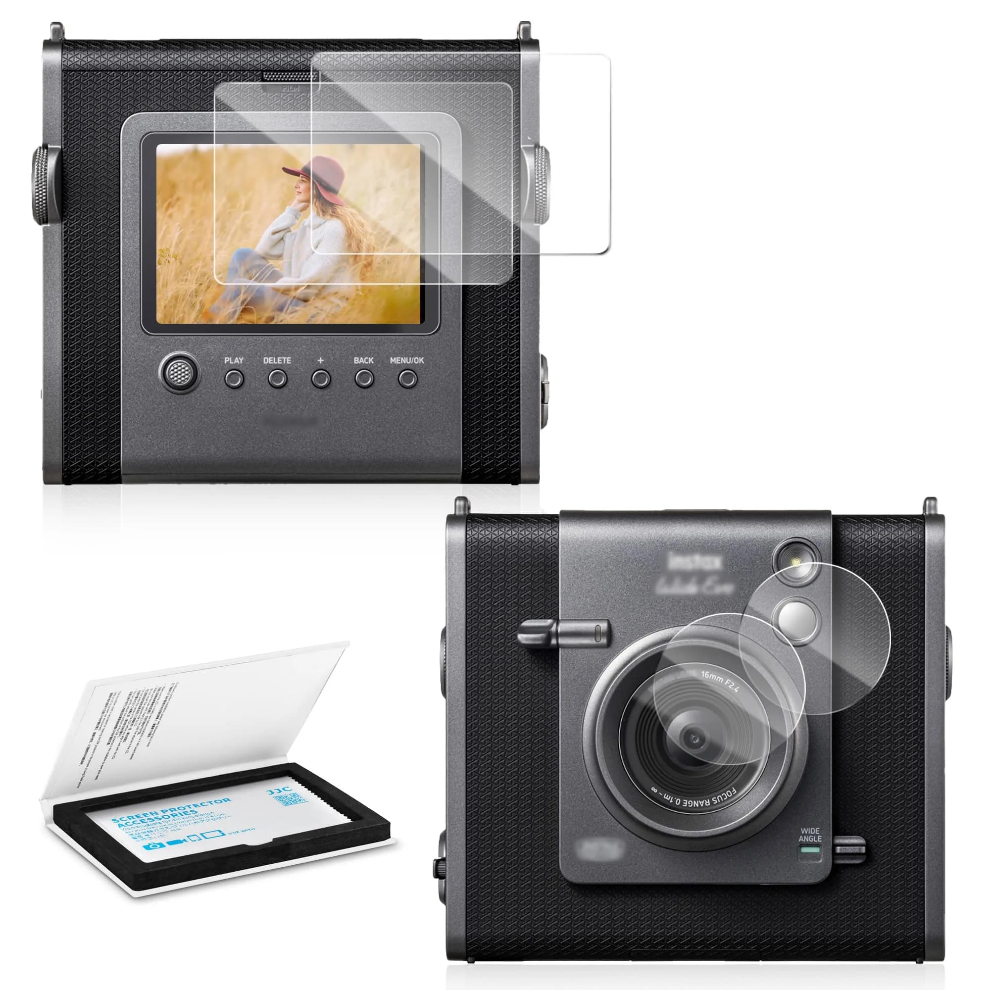JJC Tempered Glass Screen Protector for Ricoh GR IV (2-Pack) | 9H Hardness, Ultra-Clear, Bubble-Free — Transparent