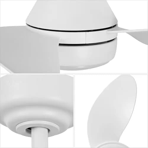 OVAL AIR AIR8000B Albini 22" Contemporary Minimalist Ceiling Fan | 6-Speed Dimmable LED, Remote & App Control thumbnail 6