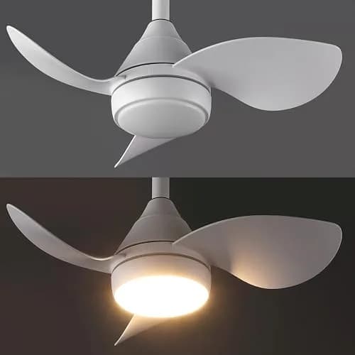 OVAL AIR AIR8000B Albini 22" Contemporary Minimalist Ceiling Fan | 6-Speed Dimmable LED, Remote & App Control thumbnail 7