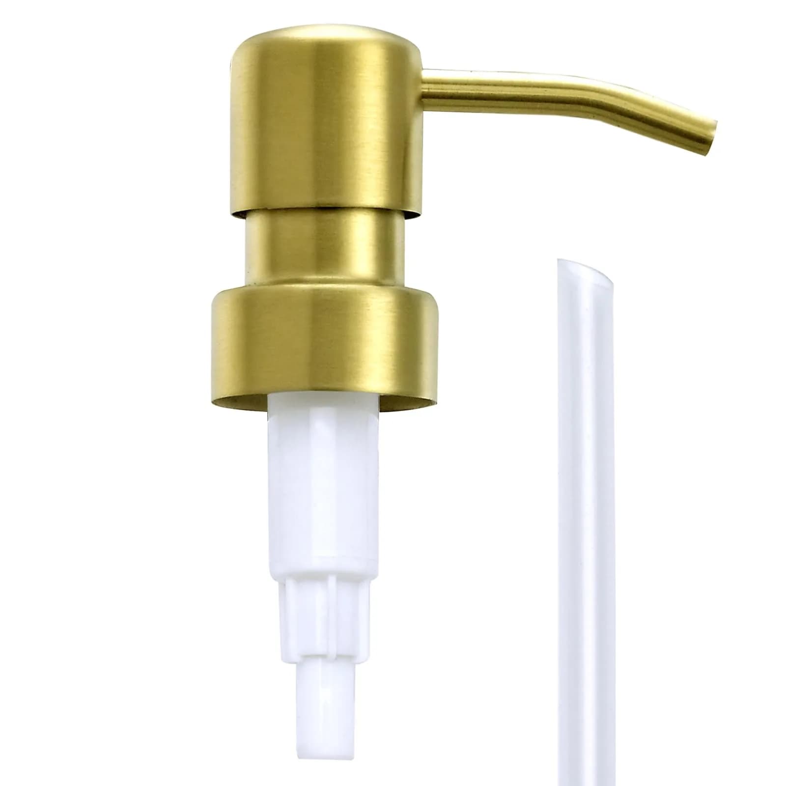 AUNRGO Gold Soap Dispenser Pump Replacement - Brushed Finish 304 Stainless Steel 28/400 | Durable & Corrosion-Resistant — Brushed Finish-gold