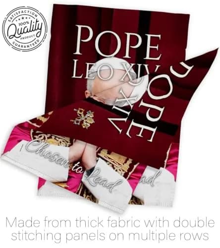 Pope Leo XIV Flag Legacy Banner 28" x 40" | Religious Wall Art with Weather-Resistant Material thumbnail 7
