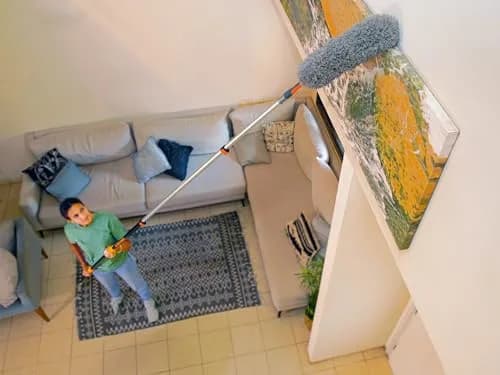 EXTEND-A-REACH High Reach Duster Kit with 5-18 ft Extension Pole | 24 ft Reach for High Ceilings & Windows thumbnail 8