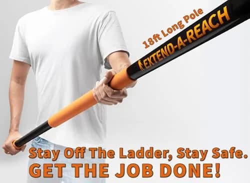EXTEND-A-REACH High Reach Duster Kit with 5-18 ft Extension Pole | 24 ft Reach for High Ceilings & Windows thumbnail 2