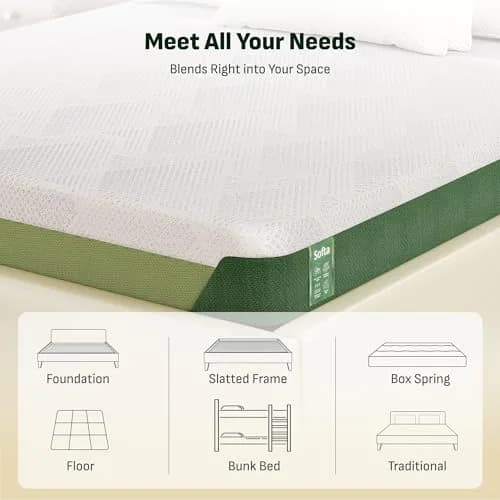 Softa 6" Twin Cooling Gel Memory Foam Mattress | Viscose from Bamboo, CertiPUR-US, OEKO-TEX, 10-Year Warranty thumbnail 7