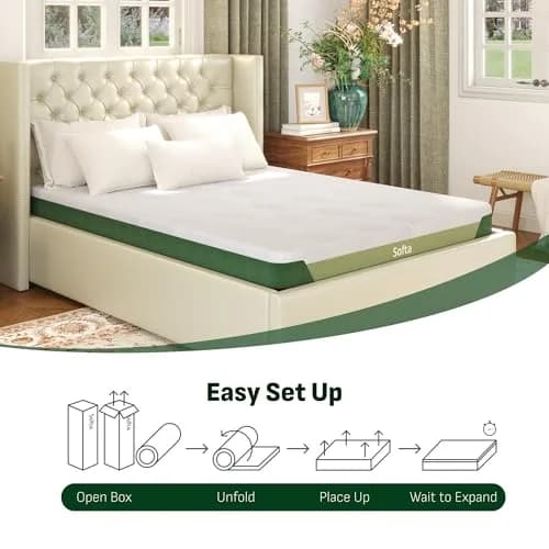Softa 6" Twin Cooling Gel Memory Foam Mattress | Viscose from Bamboo, CertiPUR-US, OEKO-TEX, 10-Year Warranty thumbnail 8
