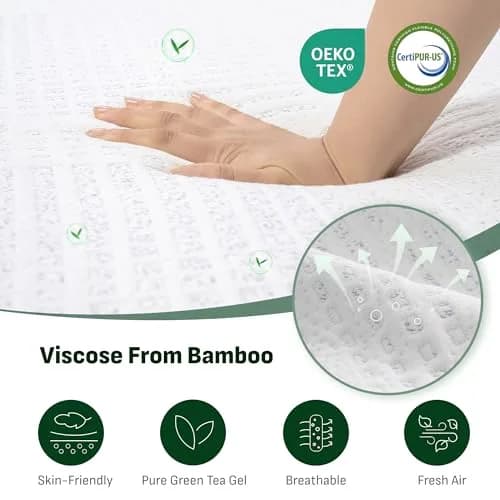 Softa 6" Twin Cooling Gel Memory Foam Mattress | Viscose from Bamboo, CertiPUR-US, OEKO-TEX, 10-Year Warranty thumbnail 3