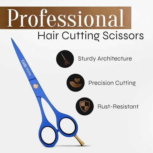 FACON Professional Hair Cutting Scissors 6.5 Inch Japanese Stainless Steel Barber Shears | Razor Edge Precision Cutting thumbnail 2