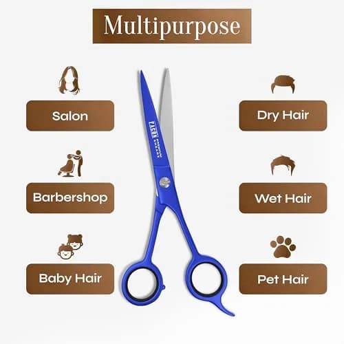 FACON Professional Hair Cutting Scissors 6.5 Inch Japanese Stainless Steel Barber Shears | Razor Edge Precision for Men, Women & Kids thumbnail 8