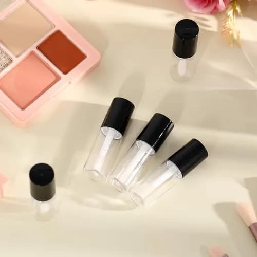 Patelai 100 Pieces Clear Mini Lip Gloss Tubes 3ml (0.1 Fl Oz) | Refillable Empty Containers for DIY Makeup thumbnail 3