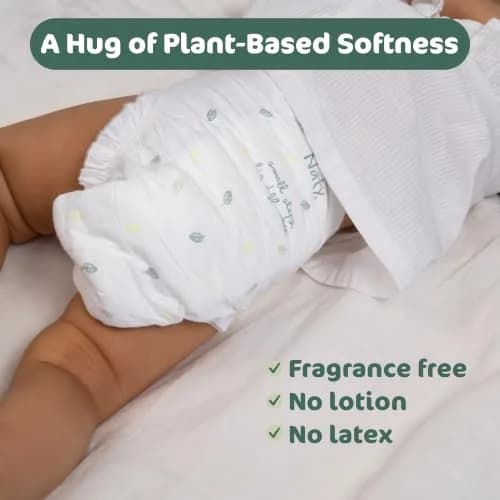 Naty BioEmbrace Newborn Diapers Size 1 | Sensitive Skin, 100 Ct, Plant-Based Comfort thumbnail 4