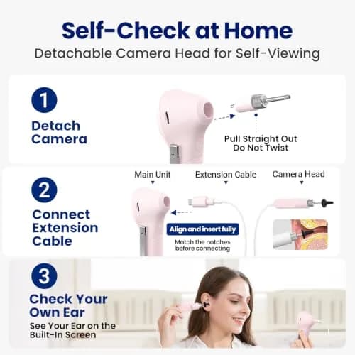 ScopeAround Otoscope with Light No App Needed HD Screen Family Use thumbnail 5