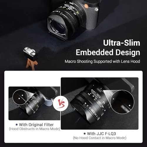 JJC Ultra Slim UV Filter for Leica Q3 43 Q3 Q2 Cameras | 49mm Thread, 3.7mm Frame, 99.3% Light Transmission thumbnail 6