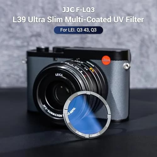JJC Ultra Slim UV Filter for Leica Q3 43 Q3 Q2 Cameras | 49mm Thread, 3.7mm Frame, 99.3% Light Transmission thumbnail 2