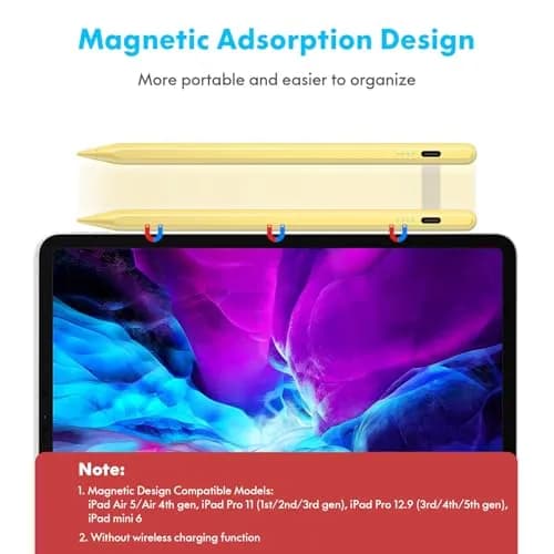 Cisteen Stylus Pen for iPad 2018-2026 | Tilt Sensor, Fast Charge, Precise Control thumbnail 6