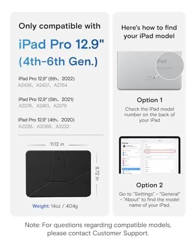 MOFT Dynamic Folio Case for iPad Pro 11 Inch M5 2025 & M4 2024 | 20+ Adjustable Angles, Auto Wake/Sleep, Ultra Thin, Magnetic Support thumbnail 2