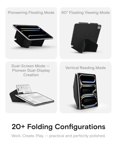 MOFT Dynamic Folio Case for iPad Pro 11 Inch M5 2025 & M4 2024 | 20+ Adjustable Angles, Auto Wake/Sleep, Ultra Thin, Magnetic Support thumbnail 3