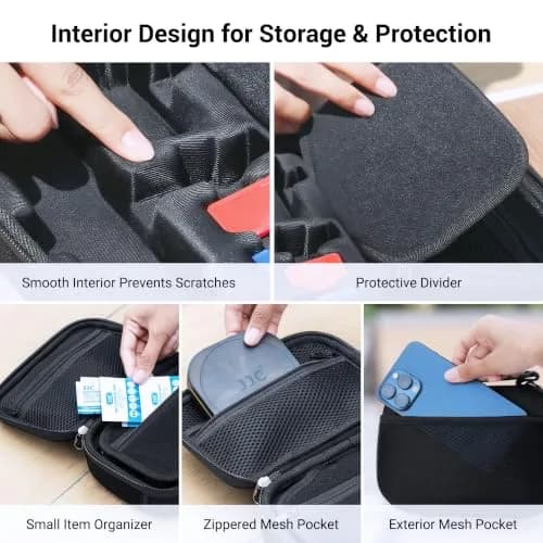 JJC Carrying Case for DJI Osmo Pocket 3 & Xtra Muse | Protective EVA Hard Shell Bag for Camera & Accessories thumbnail 5