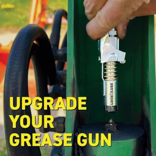 LockNLube Locking Grease Coupler 1/8" NPT 10,000 PSI | Heavy Duty Universal Grease Gun Tip thumbnail 2